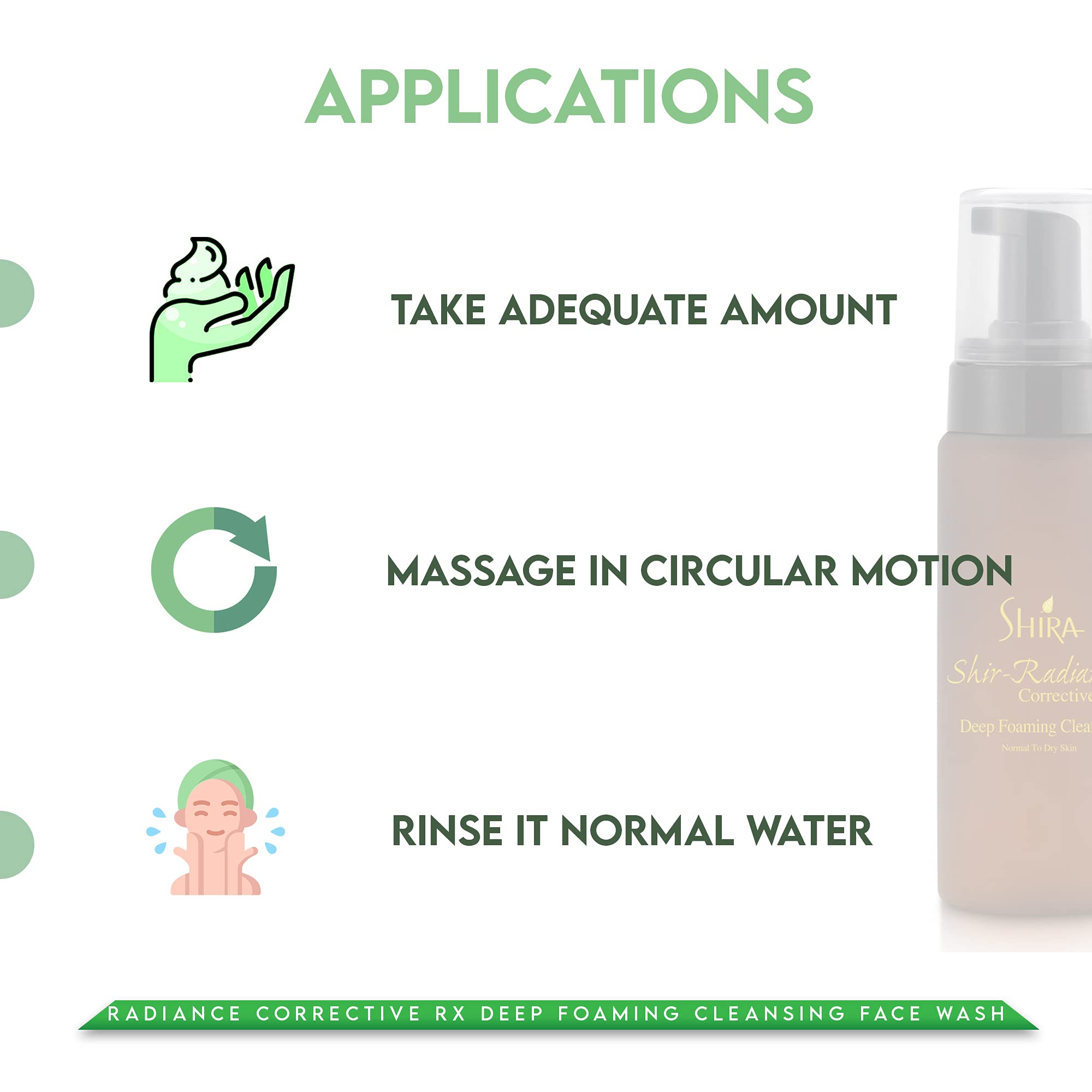 Shira Shir-Radiance daily routine application demonstrates easy morning skincare step