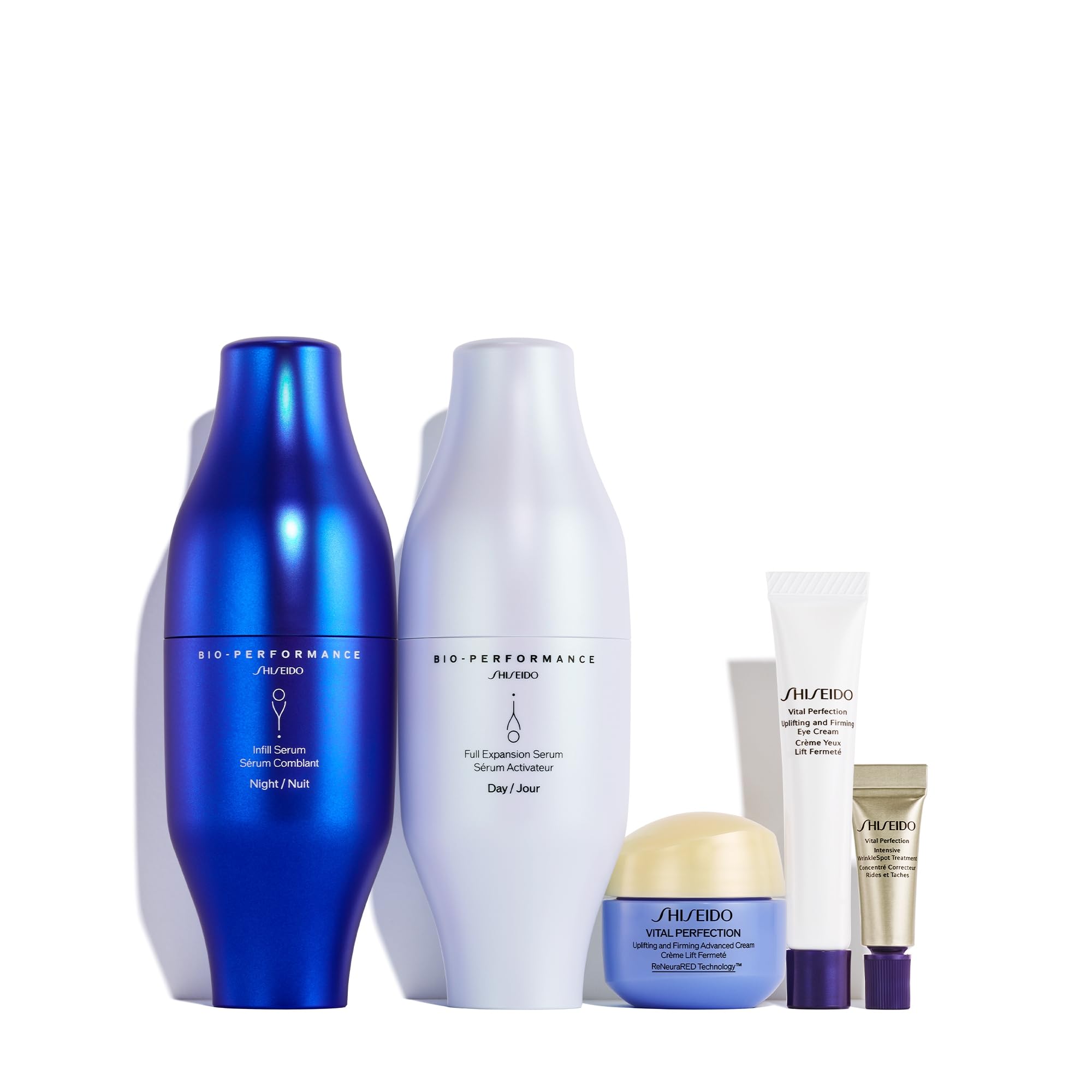 Shiseido Bio-Performance Night Serum bottle designed for overnight care.