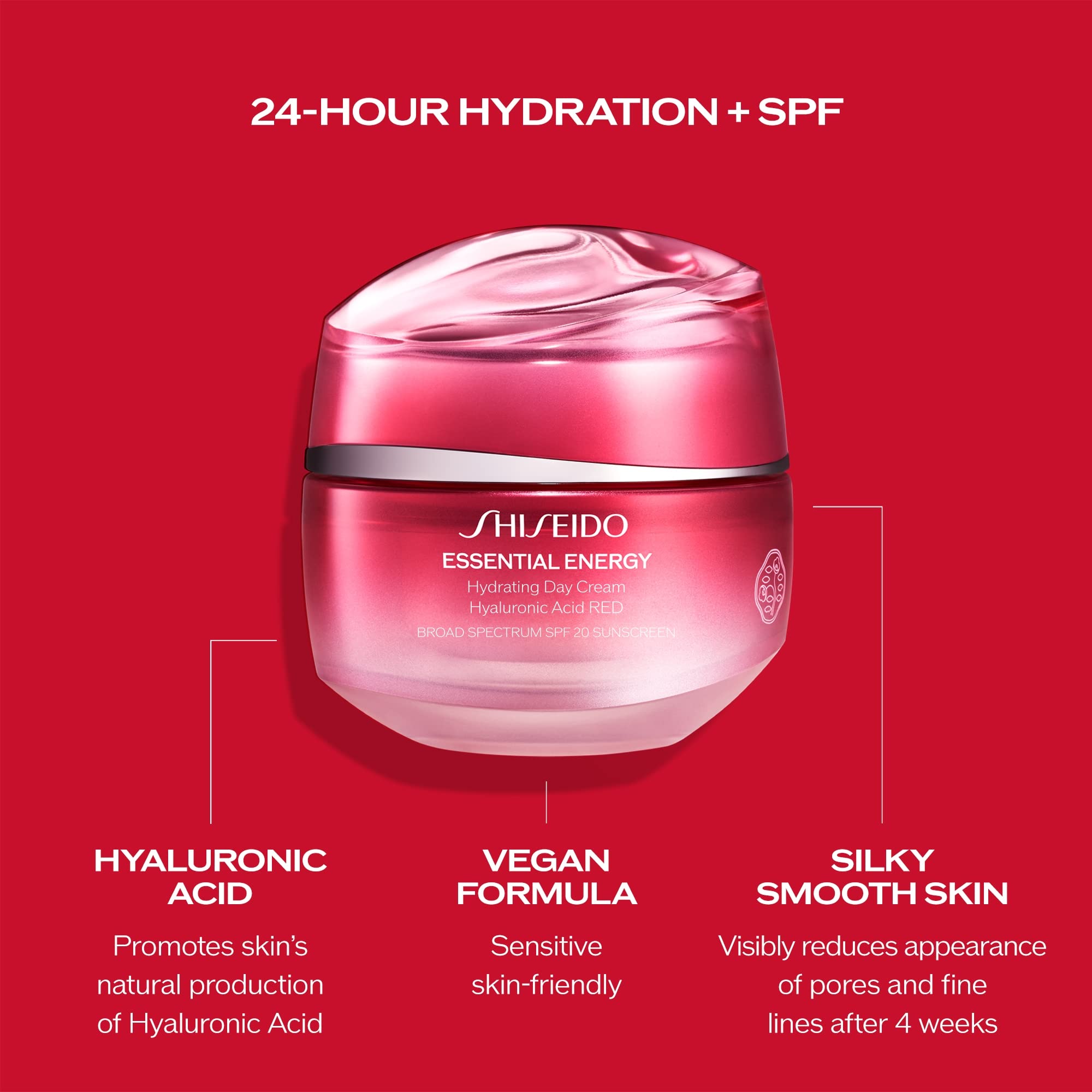 Shiseido Essential Energy Day Cream SPF 20 protector in morning routine.