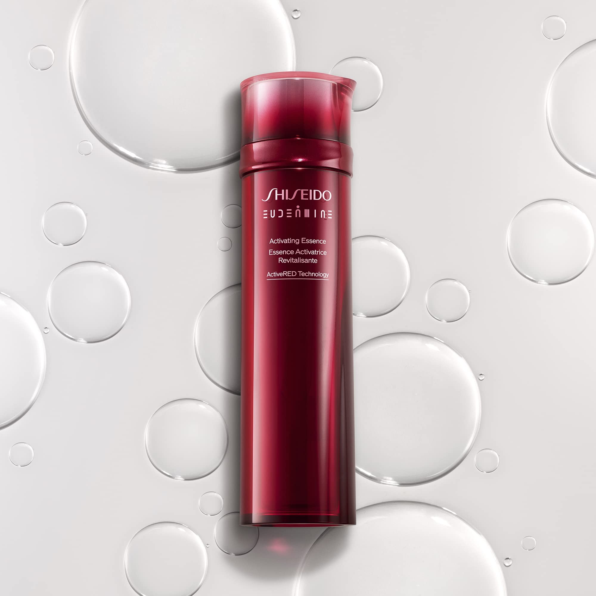 Shiseido Eudermine Activating Essence lifestyle shot for daily skincare ritual