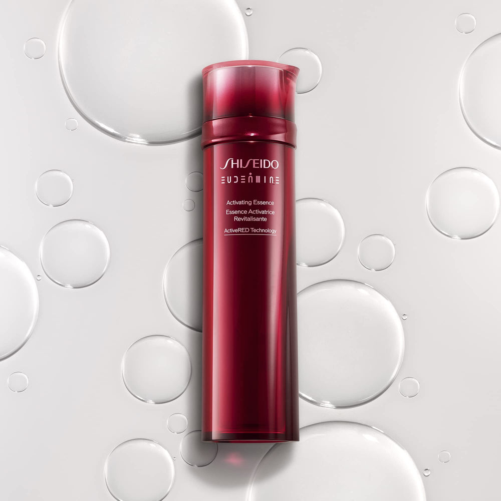 Shiseido Eudermine Activating Essence lifestyle shot for daily skincare ritual