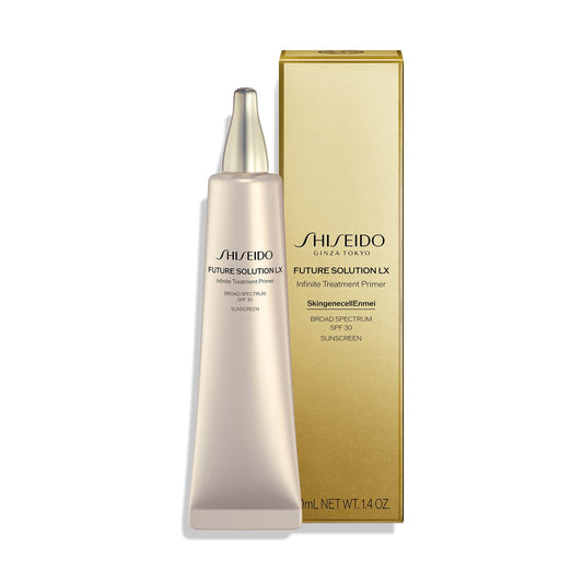 Shiseido Future Solution LX Primer smooths pores for a refined, even complexion.