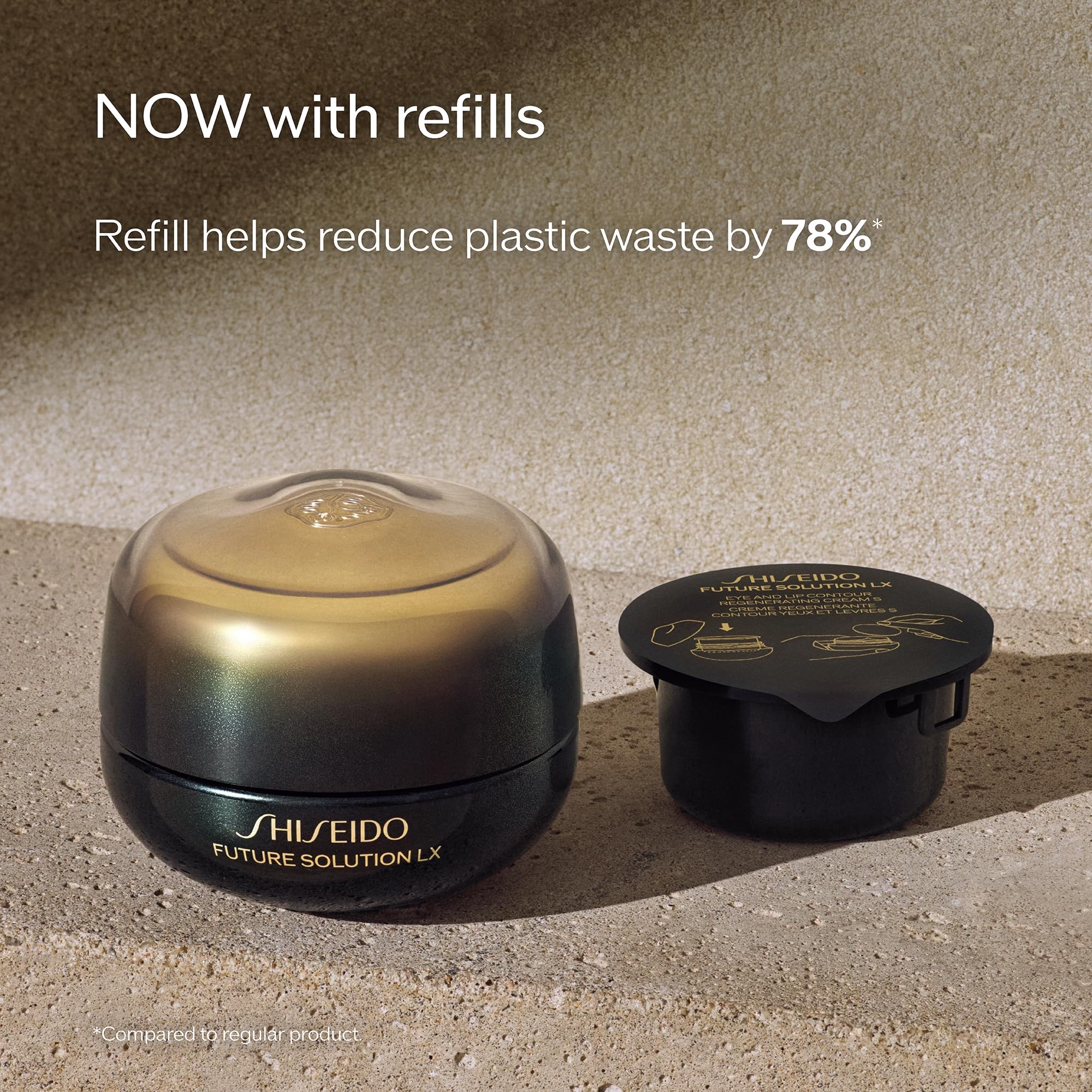 Shiseido Future Solution LX soft lighting image highlighting contour care around eyes