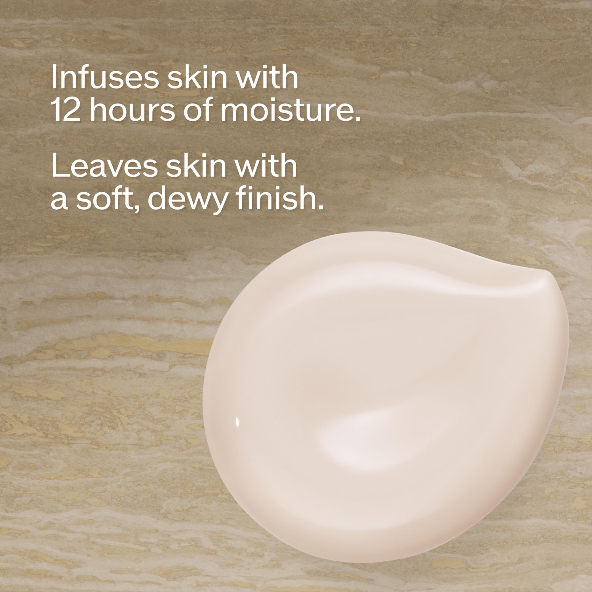 Shiseido Future Solution LX SPF 50 cream texture provides dewy hydration.