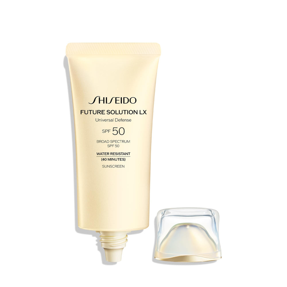Shiseido Future Solution LX SPF 50 supports daily hydration during sun exposure.