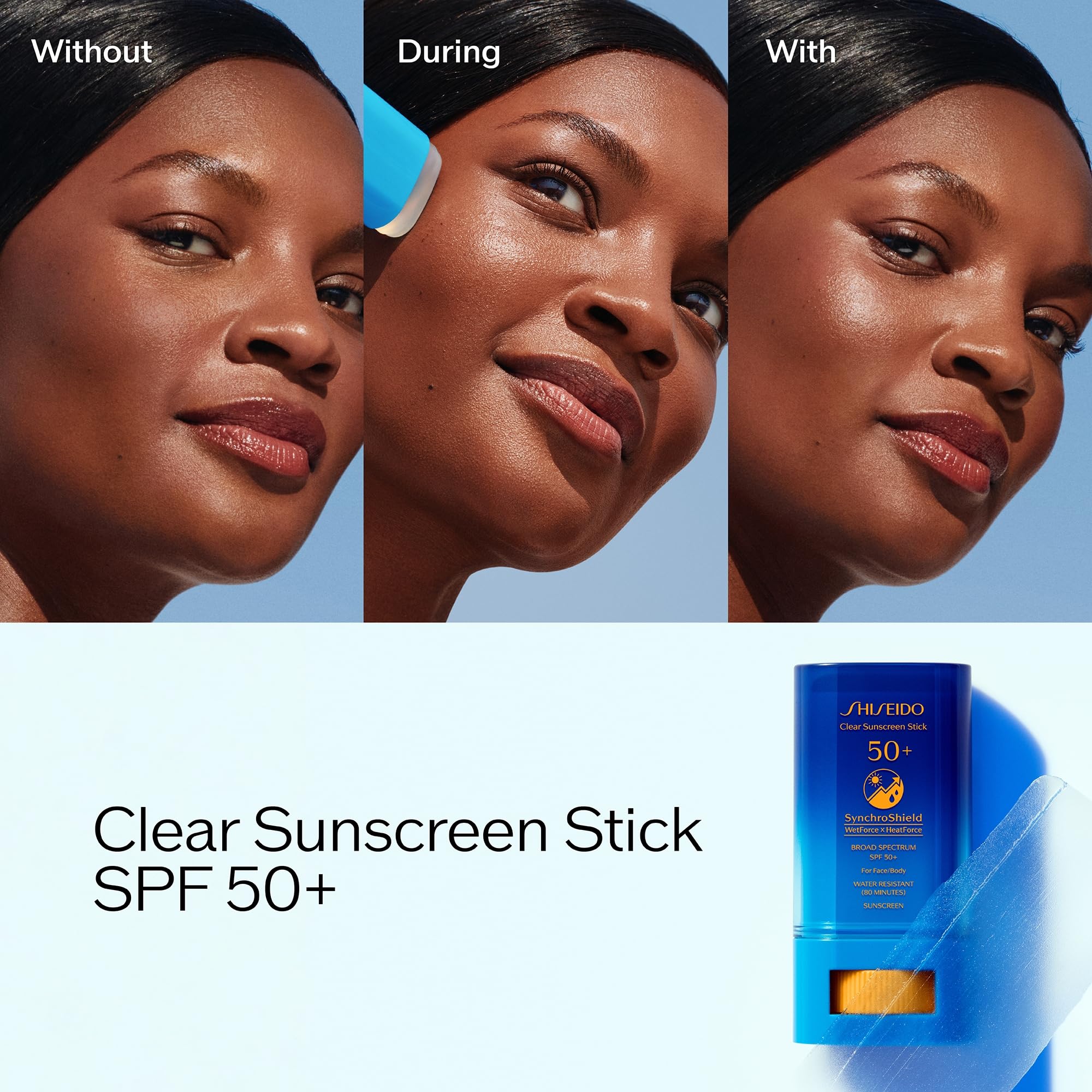 Shiseido portable sunscreen stick suits outdoor days on the go.