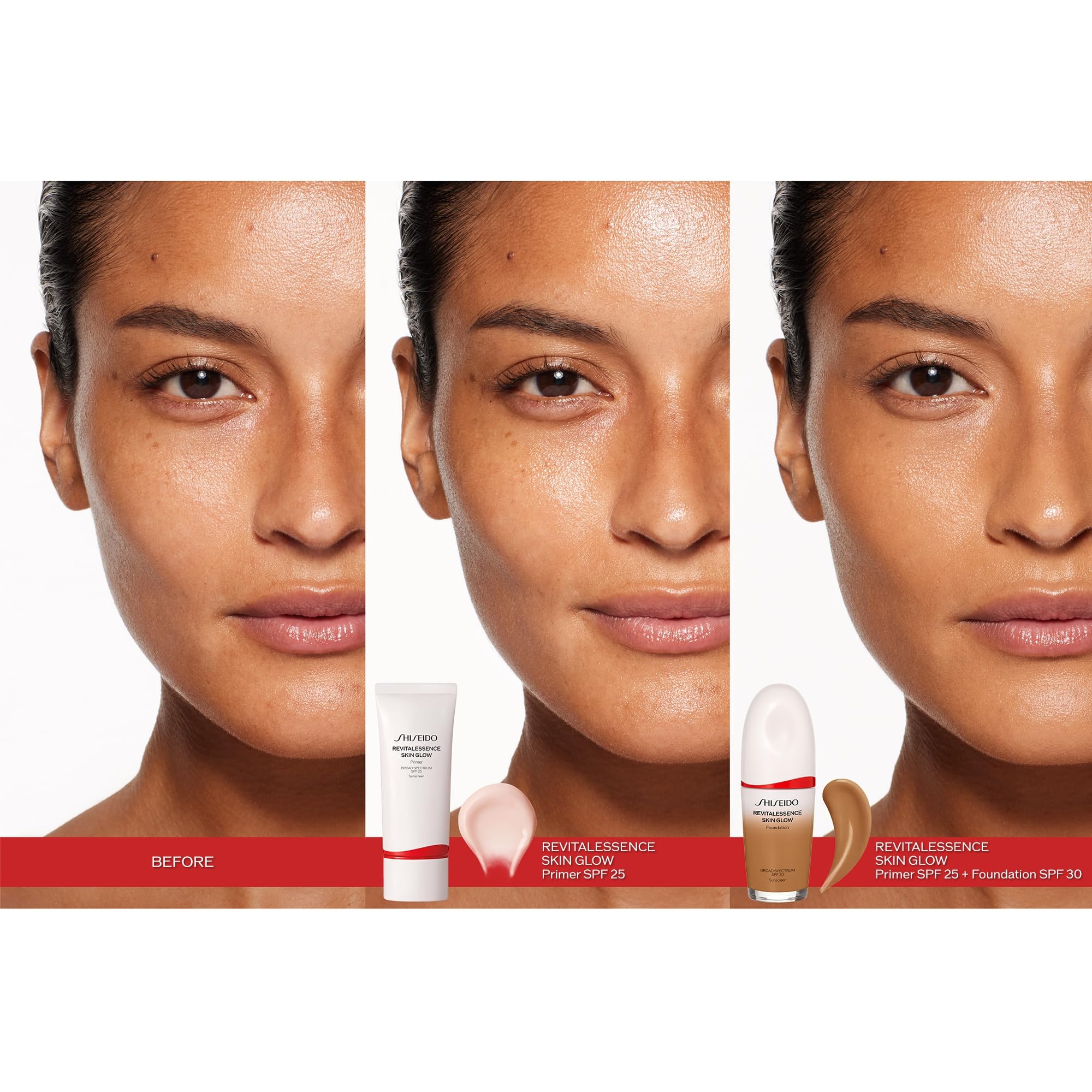 Shiseido RevitalEssence Skin Glow Primer creamy texture close-up