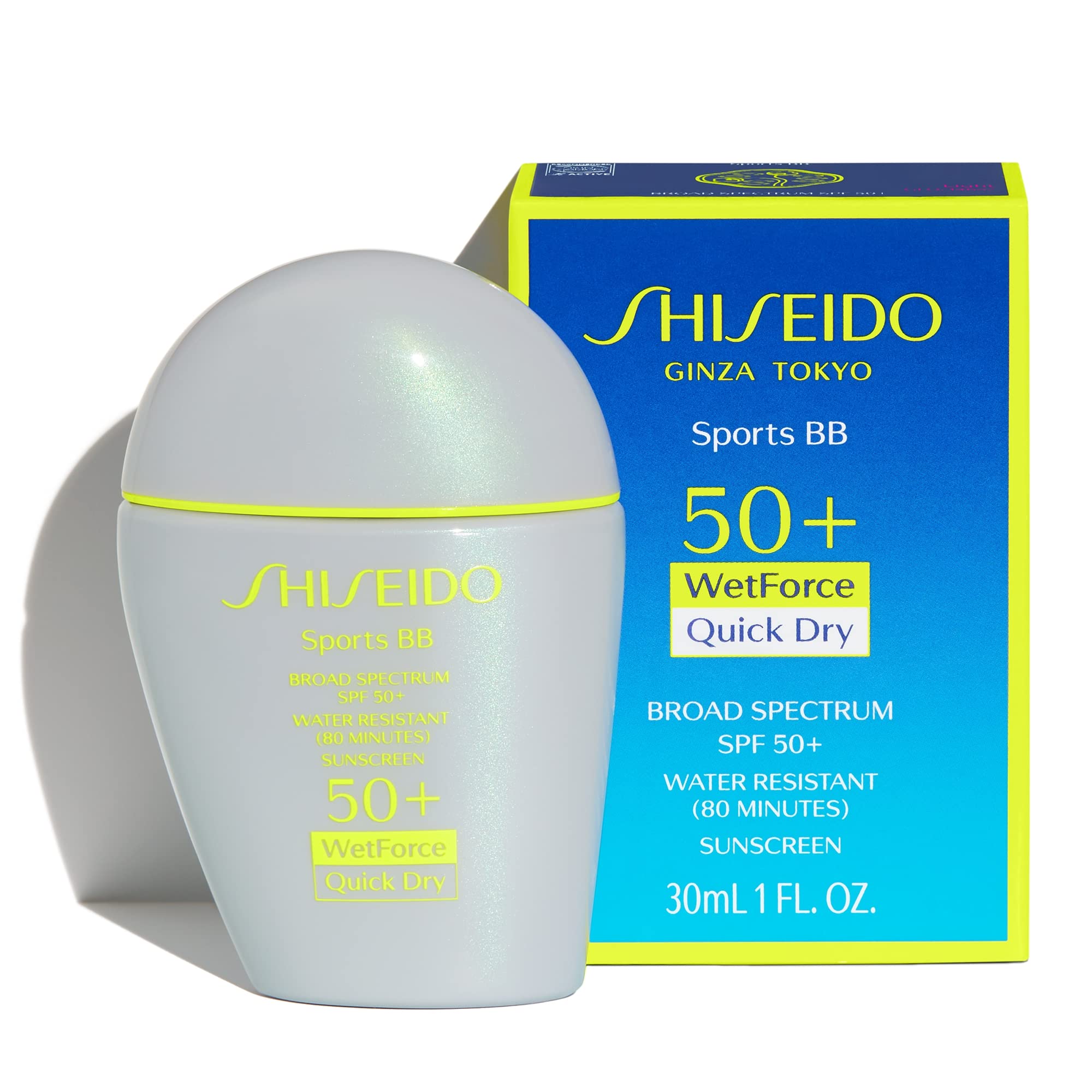 Shiseido Sports BB Cream SPF 50+ even coverage during active use.