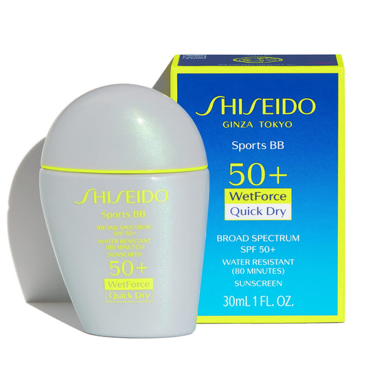 Shiseido Sports BB Cream SPF 50+ even coverage during active use.