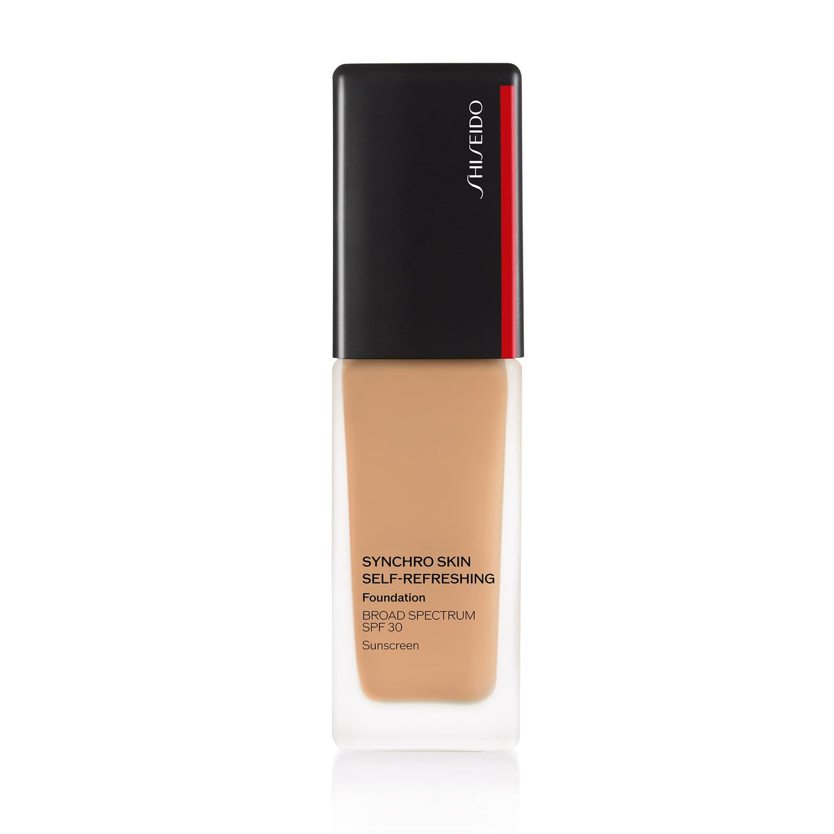 Shiseido Synchro Skin Citrine 360 bottle close-up showing long-wear finish.