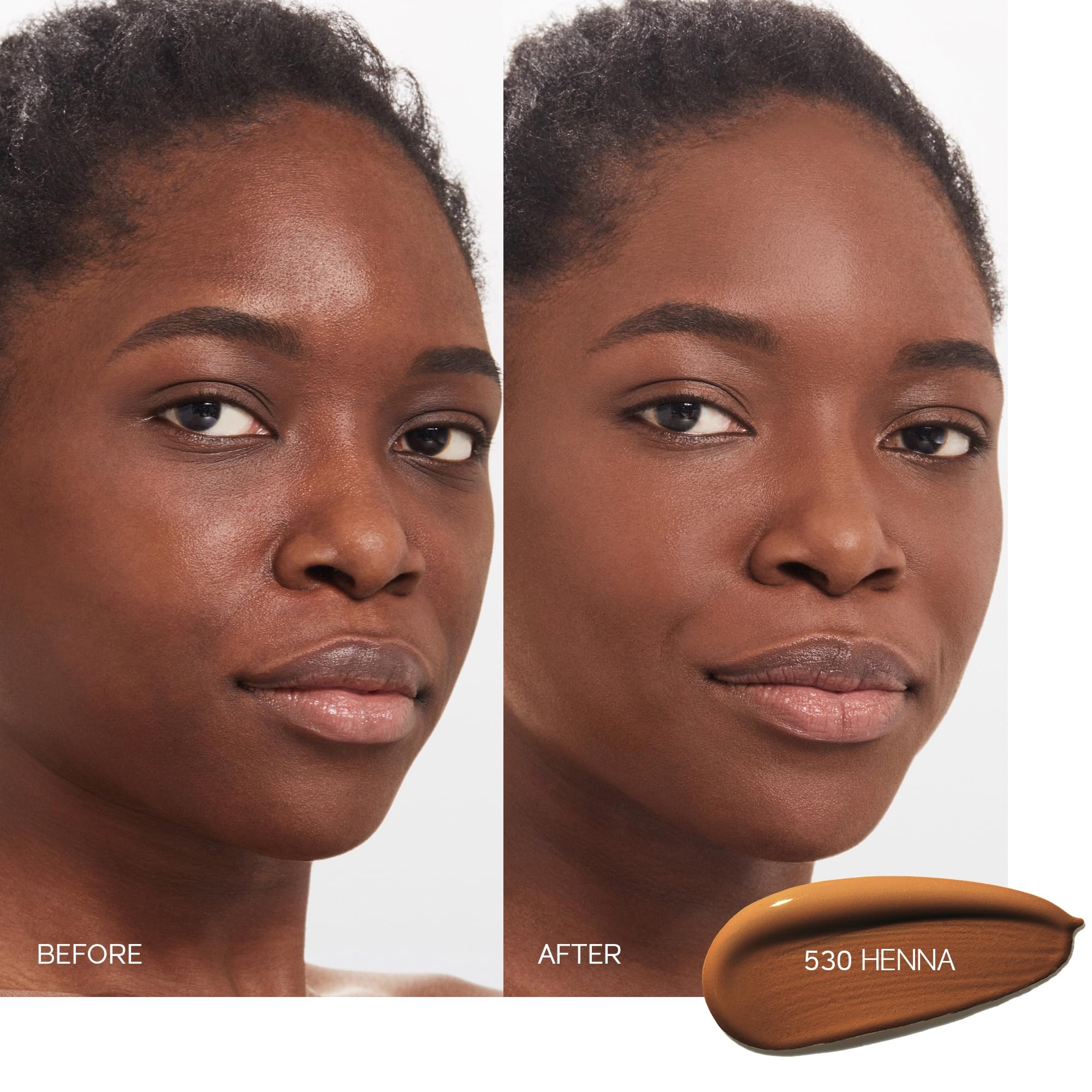Shiseido Synchro Skin being applied from center outward for natural blend
