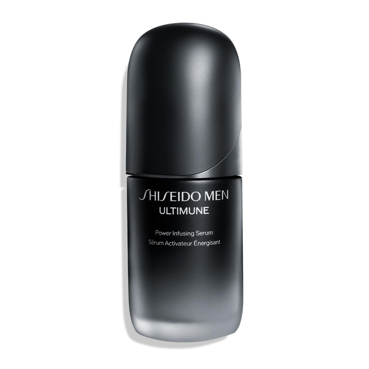Shiseido Ultimune bottle with pump for precise, mess-free dispensing in daily skincare.