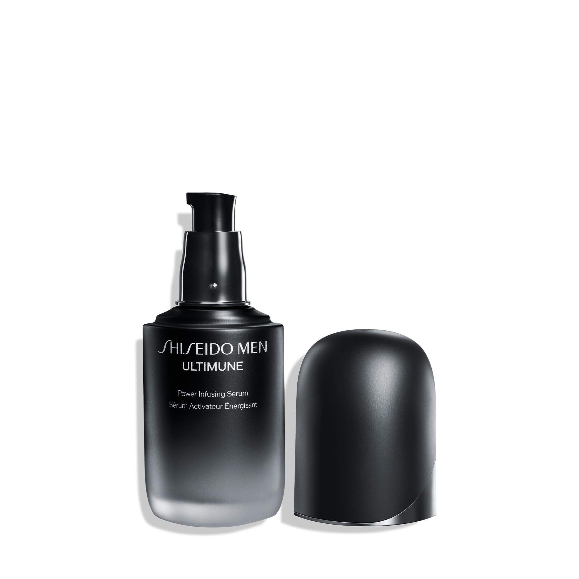 Shiseido Ultimune key ingredients globe highlights Power Peptide and GL Extract technology.