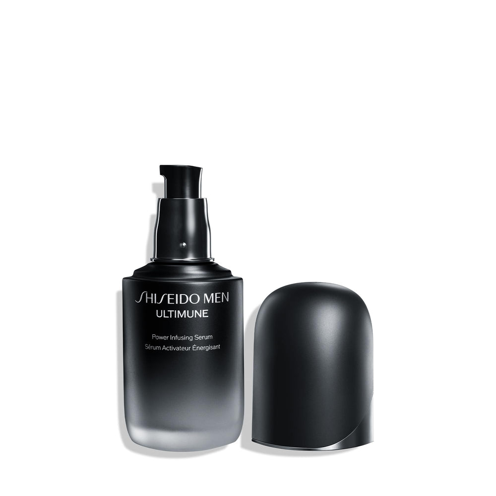 Shiseido Ultimune key ingredients globe highlights Power Peptide and GL Extract technology.
