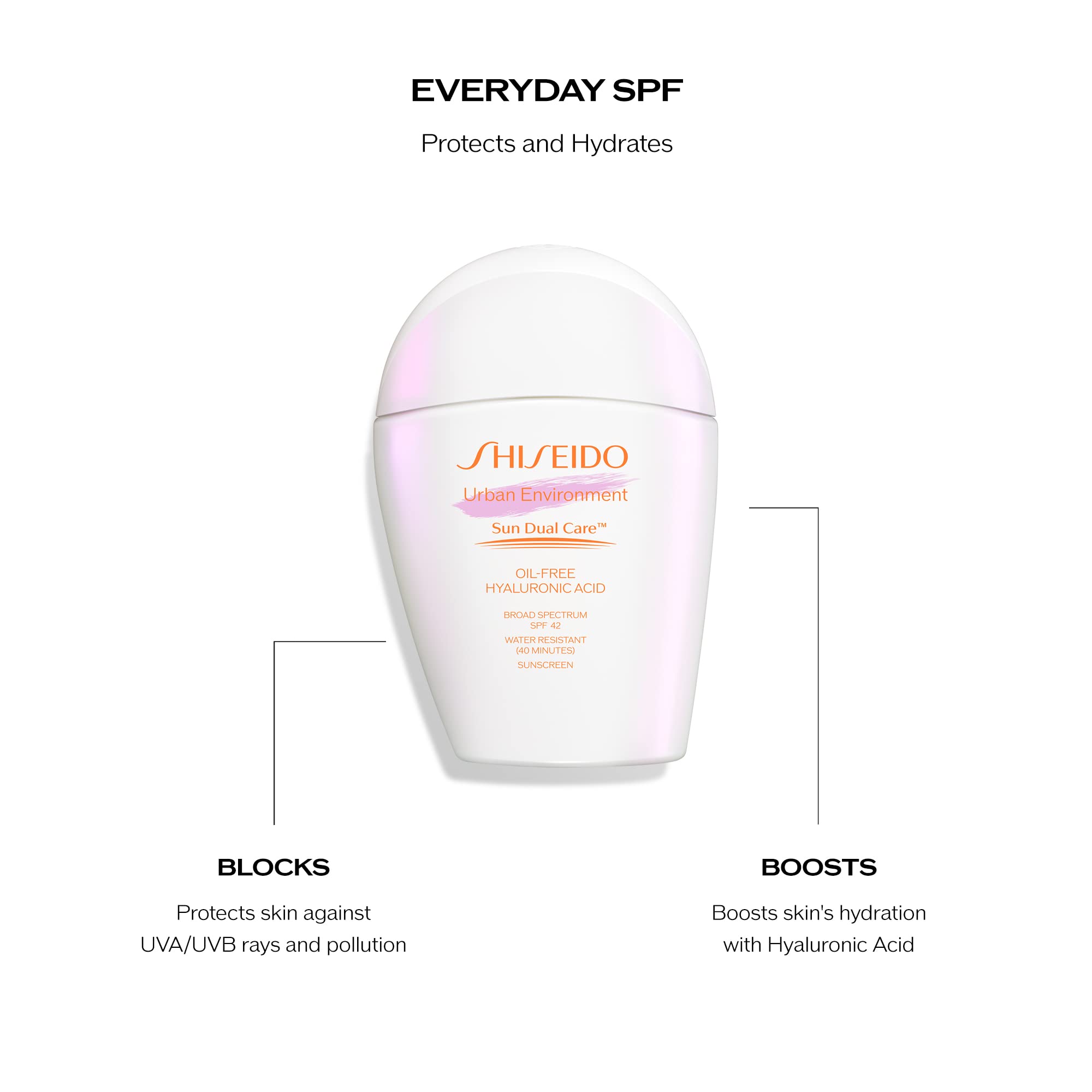 Shiseido Urban Environment is non-comedogenic to reduce clogging.