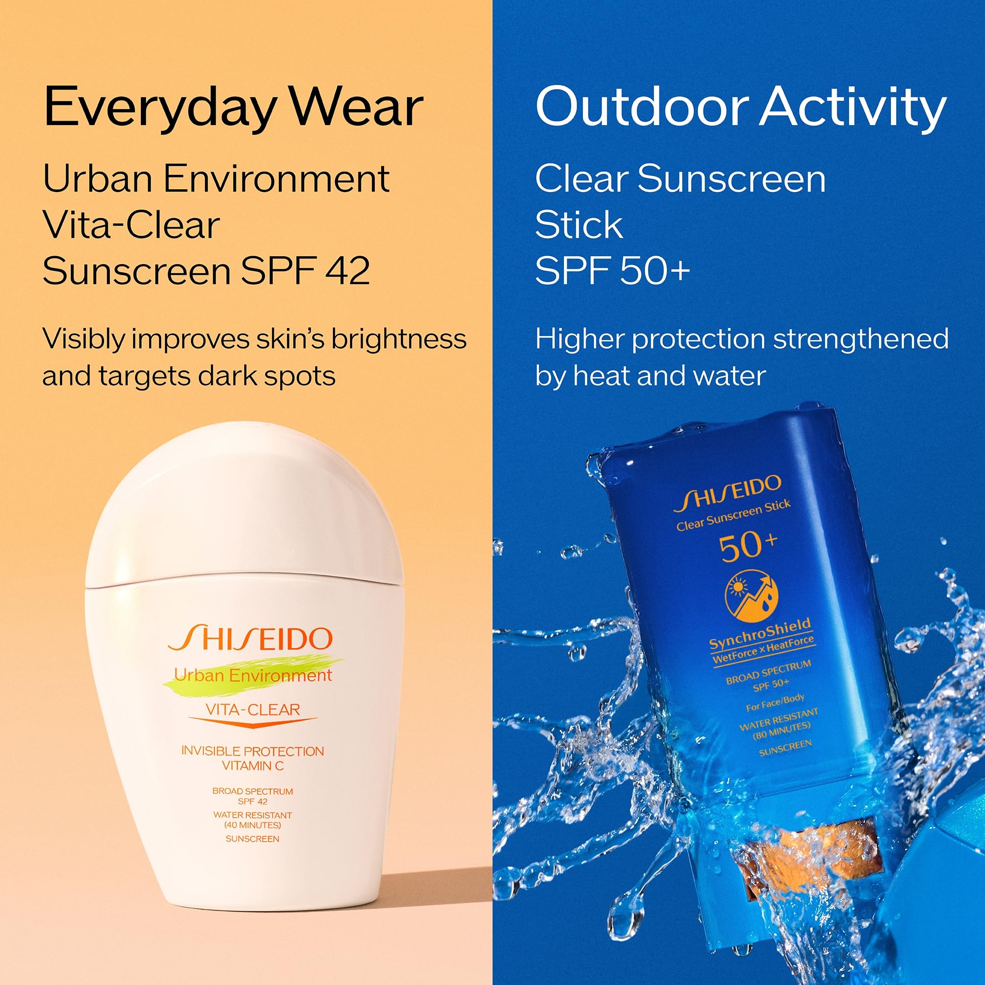 Shiseido Vita-Clear hyaluronic acid moisturizes while protecting from sun