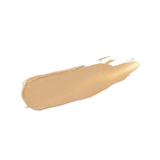 Shiseido UV Protective Stick Foundation application shows smooth glide for dewy coverage.