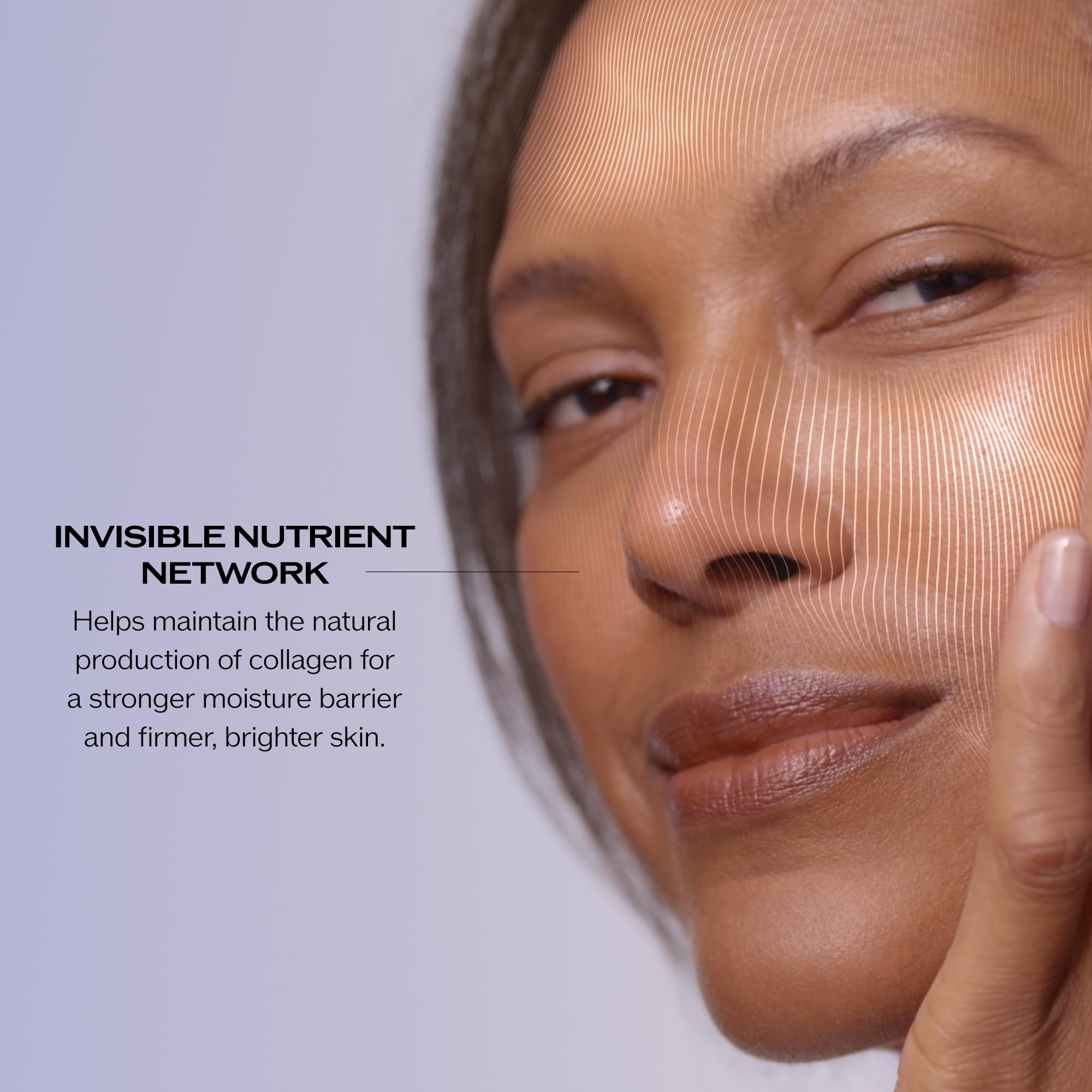 Shiseido Vital Perfection on skin shows even-tone result