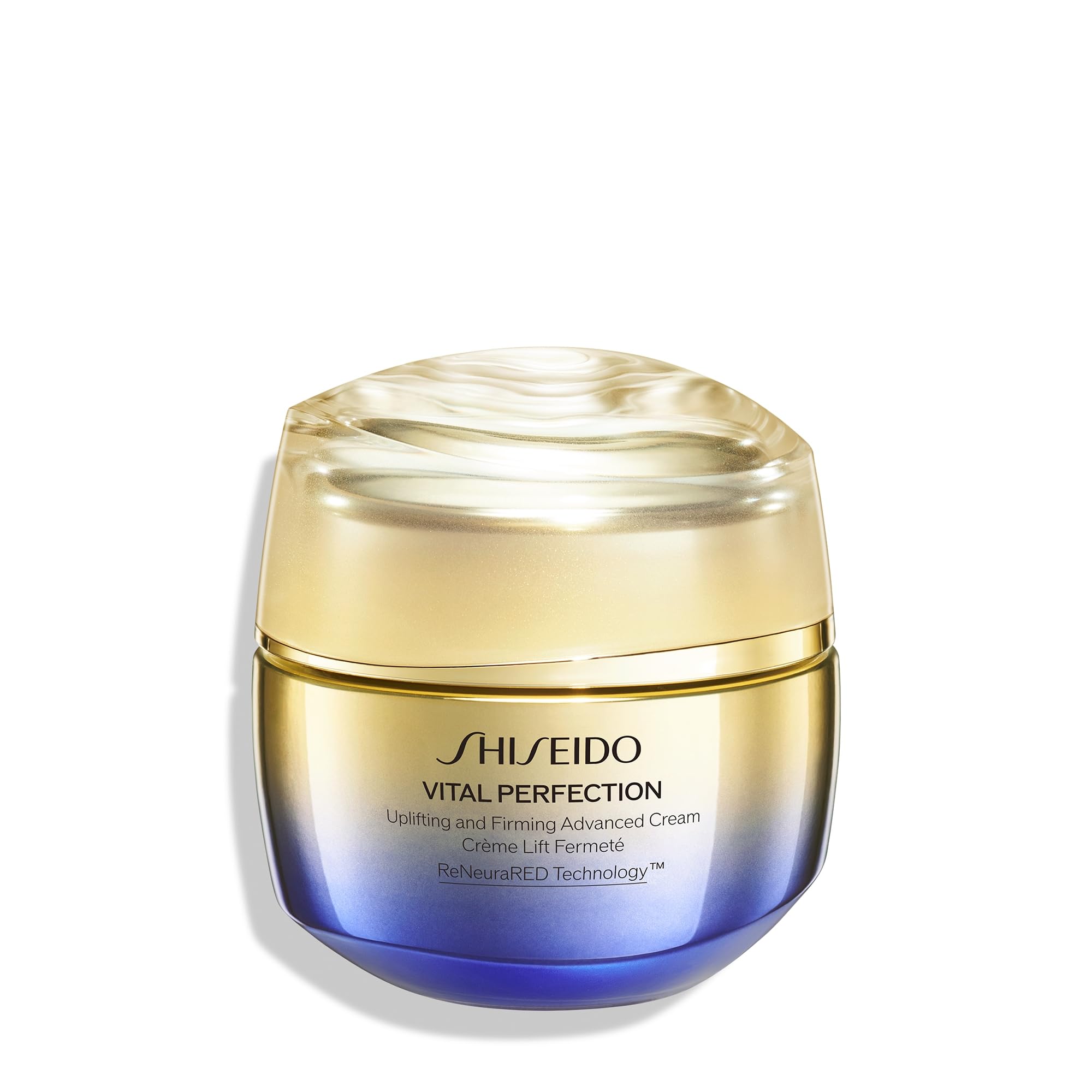 Shiseido Vital Perfection jar close-up showing rich texture for hydration