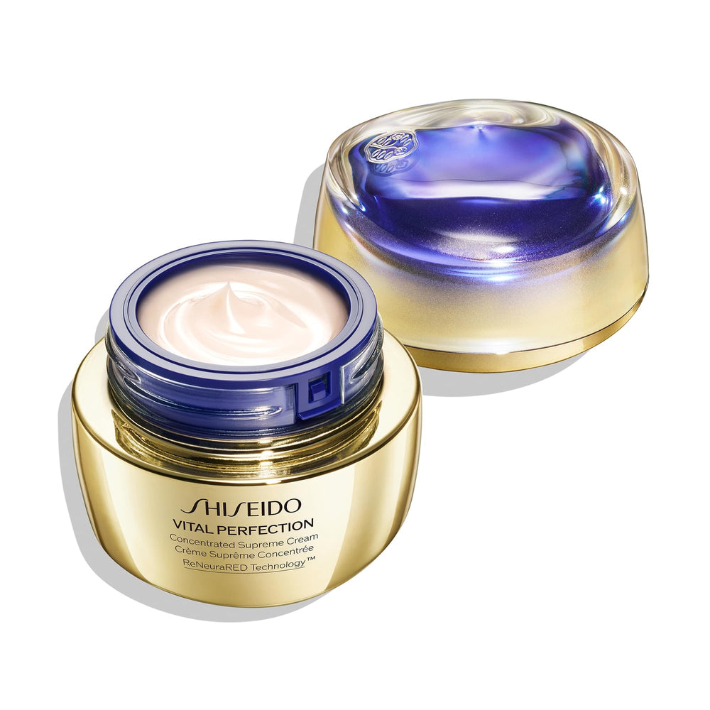 Shiseido Vital Perfection vanity setup highlights simple morning regimen