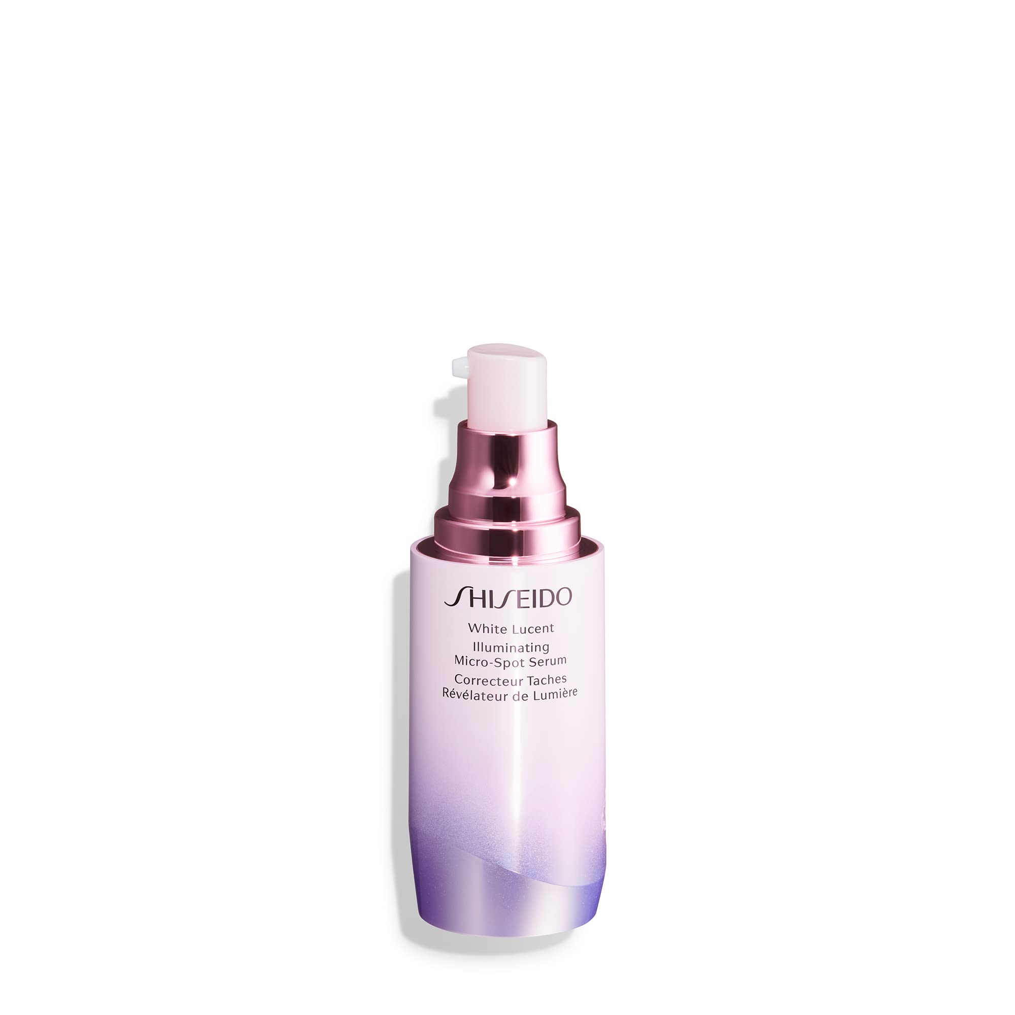 Close-up of White Lucent serum swirl for dewy, radiant skin glow.