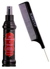 SIeekshop comb with steel pin rat-tail for precise detangling and smooth results.