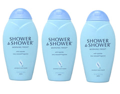 Shower To Shower Morning Fresh powder bottle for long-lasting freshness.