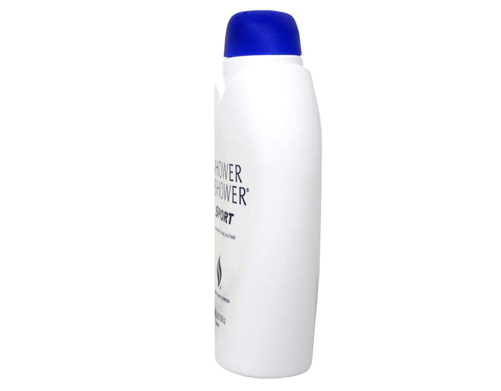 Shower To Shower sport powder pour action showing time-release protection.