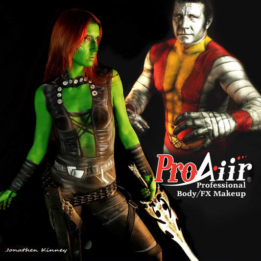 ShowOffs ProAiir airbrush-compatible makeup delivers long-lasting color on skin.