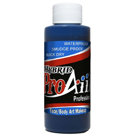 ShowOffs ProAiir blue face and body makeup for vibrant, long-lasting color.