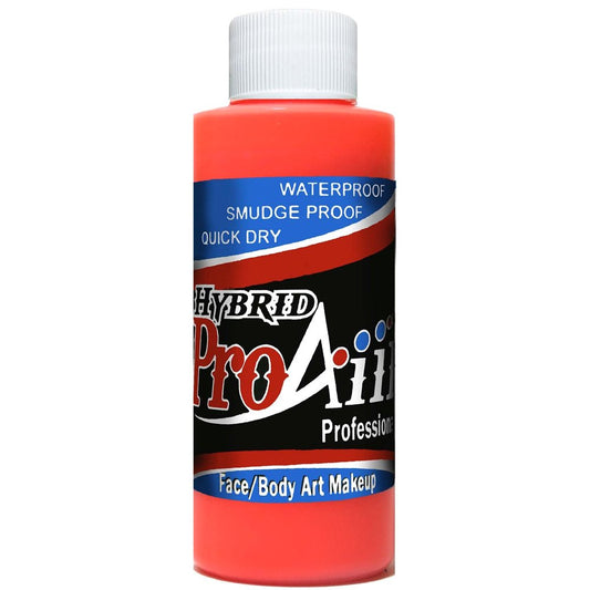 ShowOffs ProAiir fluorescent orange face and body paint bottle for long-lasting color