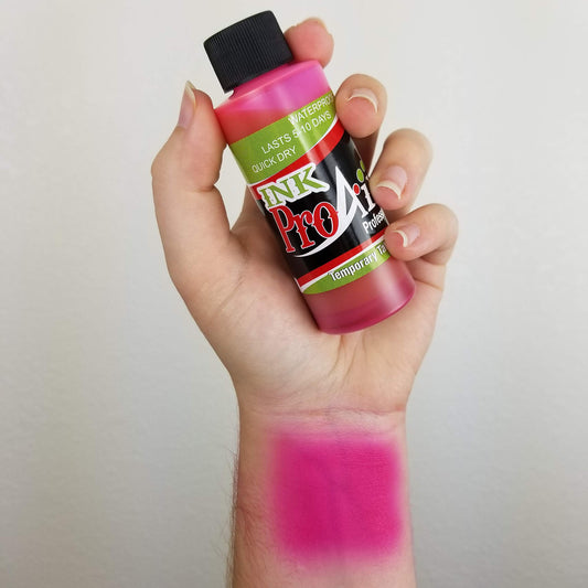 ShowOffs ProAiir hot pink airbrush ink ready for smooth application