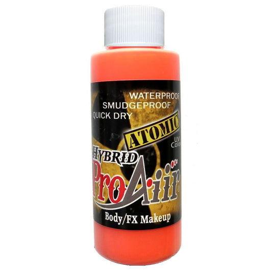 ShowOffs ProAiir Isotope Orange 2oz bottle for durable face and body color