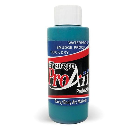 ShowOffs ProAiir turquoise bottle for long-lasting face and body color.