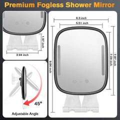 Showvigor heated mirror panel maintains fog-free reflection during showers
