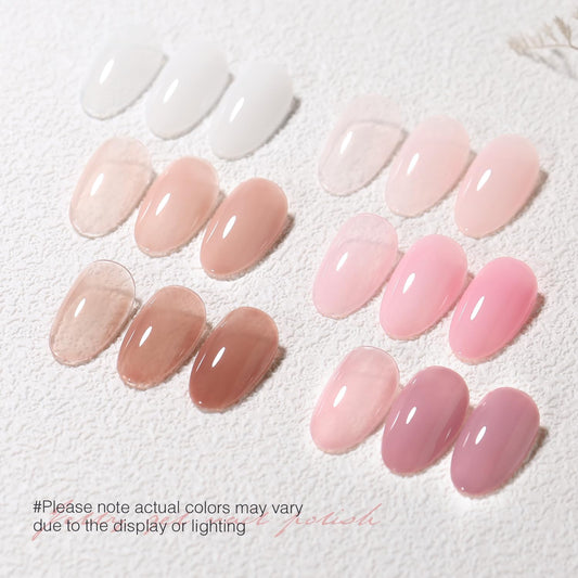 SHOYUM swatch panel displaying six trend jelly colors for easy coordination