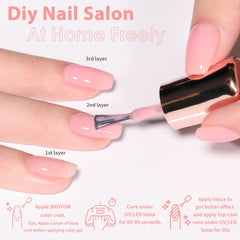 SHOYUM jelly pink bottle close-up highlights natural resin formula and low odor