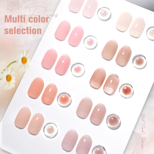 SHOYUM Jelly Pink bottles close-up highlighting toxin-free formula and smooth color application.