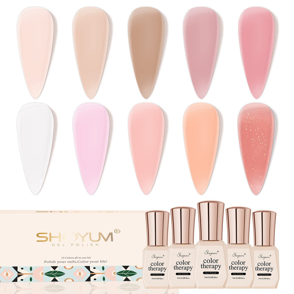 SHOYUM Jelly Pink gift-ready set ideal for girls who love DIY nails.