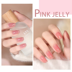 SHOYUM Jelly Pink UV curing shows quick 90-second dry time.