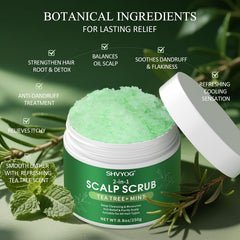 SHVYOG scalp scrub application close-up for circular scalp massage