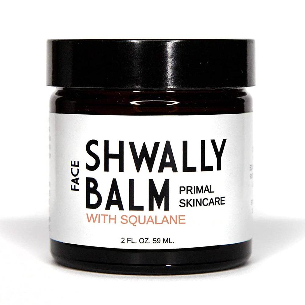 Shwally Primal Beauty Squalane Face Balm bottle ready for daily nourishment on your vanity