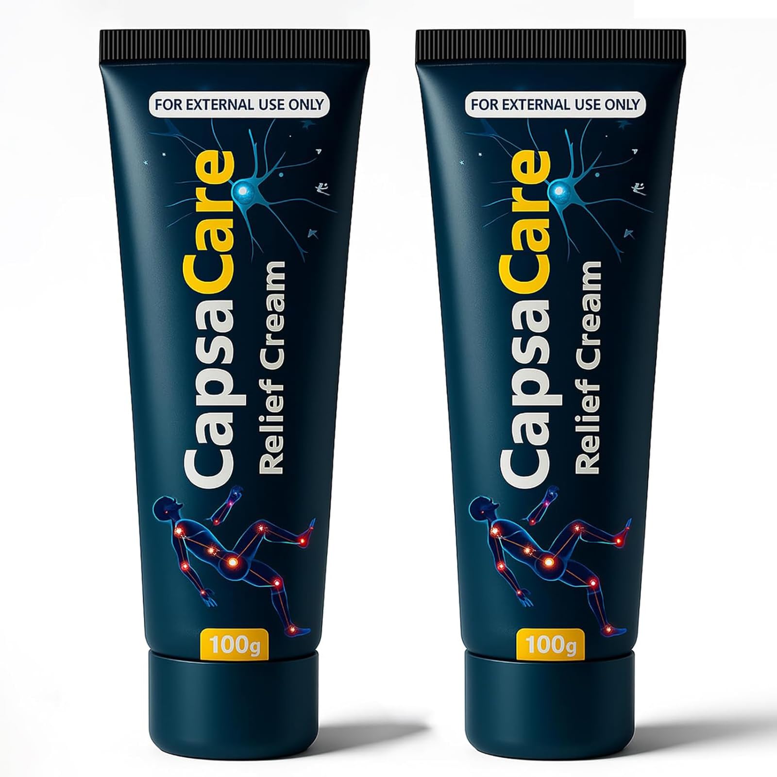 Shwfhi CapsaCare cream packaging shown for convenient grab-and-go relief.
