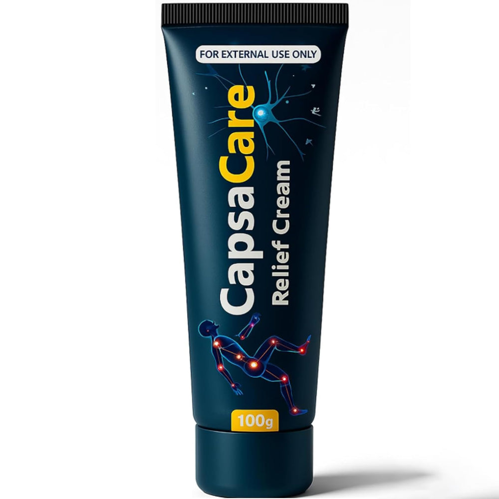 Shwfhi CapsaCare cream on feet for long-lasting cooling comfort and soothing feel