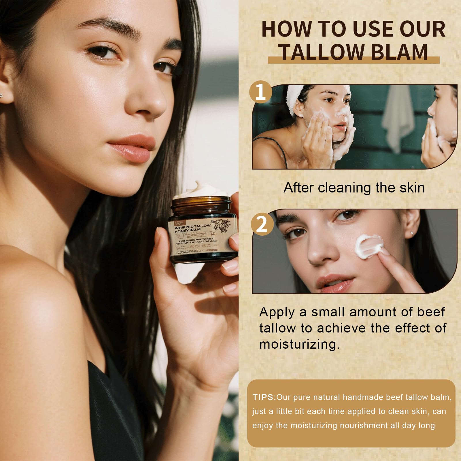Calendula and jojoba ingredients in SIBITBIT balm for sensitive skin care.