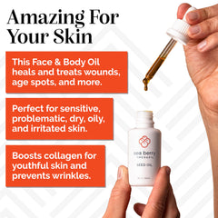 Oil massaged into skin to nourish and soothe the surface.