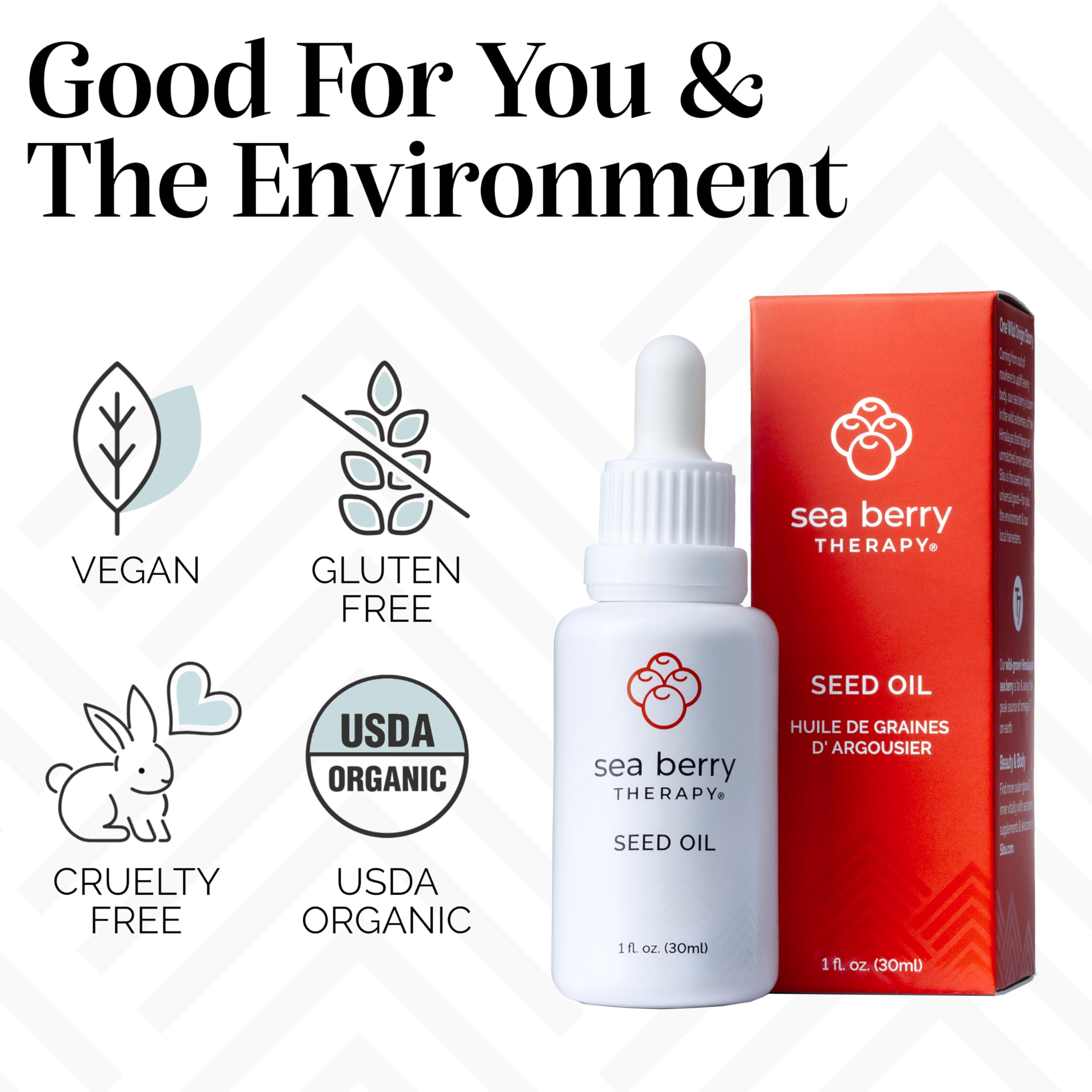 Daily skincare routine featuring sea buckthorn seed oil.
