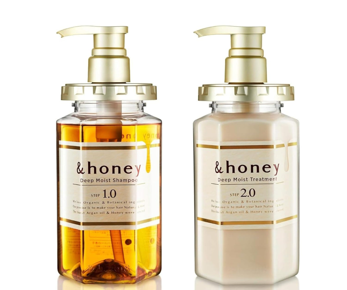 Sidefield Honey Deep Moist Shampoo bottle for daily hydration and gentle cleansing.