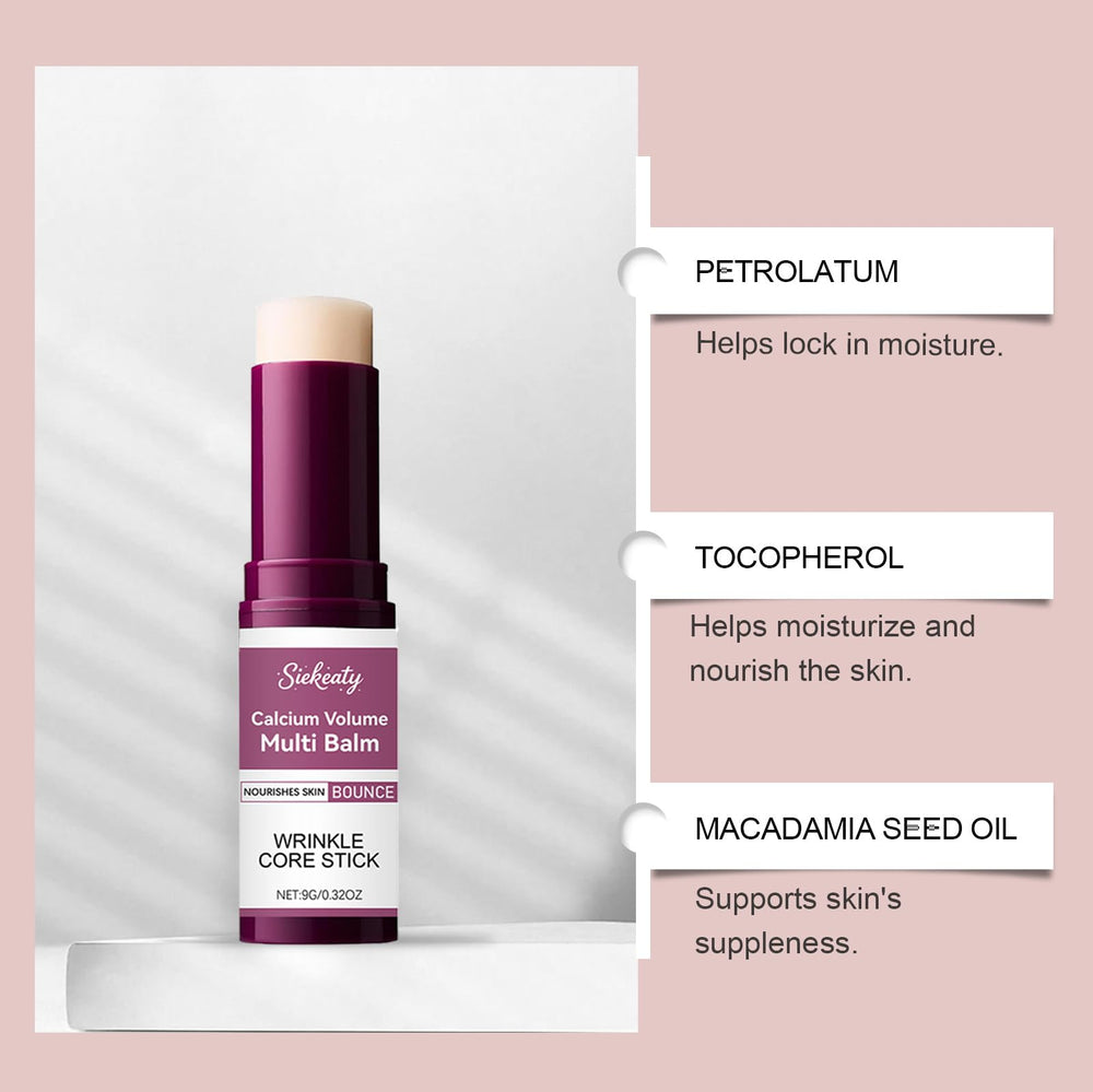 Siekeaty balm applied to eye contour for gentle firming