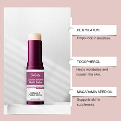 Siekeaty balm applied to eye contour for gentle firming
